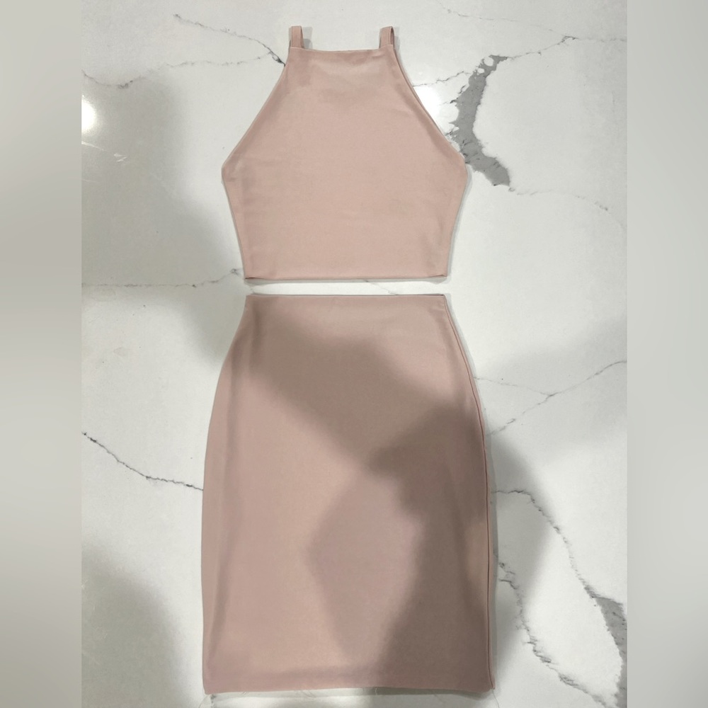 Handmade Two-Piece Set — Blush Pink